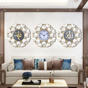Bán Buôn Hồi Giáo Tường Trang Trí Đồng Hồ Thiết Lập, Phòng Khách Treo Đồng Hồ Treo Tường, Biên Giới Cutout Gương Đồng Hồ Thạch Anh Tùy Chỉnh - Product Image 6