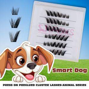 VENTE EN GROS Appuyez sur les cils en grappe précollés-Série animale Appuyez sur les cils Offre Spéciale Kit d'extension de cils de bricolage - Product Image 3