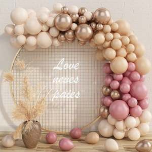 Birthday Balloon Arch Garland Kit pink Gold Retro Apricot Balloon Set for Baby Shower Wedding <b>Party</b> <b>Graduation</b> <b>Decoration</b> - Product Image 3