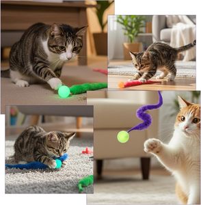 <b>Interactive</b> Eva Ball Magic Worm Ball for <b>Cats</b> Fun Jump <b>Toys</b> With Father <b>Cat</b> Claw <b>Toys</b> Fun Jumping Exercise <b>Cat</b> <b>Toys</b> - Product Image 6