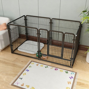 Produit pour animaux de compagnie, parc pour <span class=keywords><strong>chien</strong></span> pliable et portable, en métal, grand, pour l'extérieur, avec fermeture à bouton-pression - Product Image 3