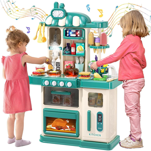 Juego de 47 Piezas de Juguetes de Cocina para Niños, Cocina de <span class=keywords><strong>Juguete</strong></span> con Fregadero, Accesorios de Cocina, Utensilios de Cocina - Product Image 1