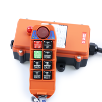 YD-6S-1 Orange 6 Boutons Étanche Longue Distance Grue Électrique Sans Fil Télécommande Commutateurs