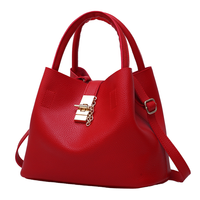 Sac seau à fermeture éclair en PU de luxe, couleur unie, sac à main de créateur pour femmes, sac à main portable, sac messager