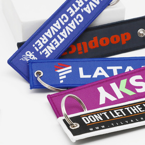 Tùy Chỉnh Thêu Văn Hóa Máy Bay Móc Khóa Du Lịch Quà Lưu Niệm Xe Máy Keychain Dây Đeo Máy Bay Phản Lực Tag - Product Image 4