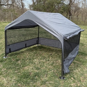 Tenda <span class=keywords><strong>Extra</strong></span> <span class=keywords><strong>Large</strong></span> per cani da esterno grande copertura per canile con finestre a rete su tre lati - Product Image 2
