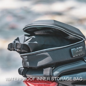 <span class=keywords><strong>Sac</strong></span> de selle imperméable en nylon et cuir anti-rayures et antidérapant avec serrure à code, accessoires de moto, <span class=keywords><strong>sac</strong></span> de rangement pour bagages - Product Image 3