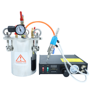 BZY-983S distributore di colla in metallo ad alta precisione pneumatico semiautomatico a doppio foro macchina di erogazione della colla - Product Image 5