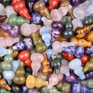 Offre Spéciale : Artisanat de Calabash en Matériaux Naturels Mixtes (Quartz Rose, Améthyste) pour <span class=keywords><strong>la</strong></span> Décoration - Product Image 3