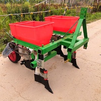 Semoir de maïs et de soja monté sur tracteur Haomin à faible puissance, avec rotoculteur et semoirs, semoir à maïs à deux rangs, largeur de travail de 450-650 mm
