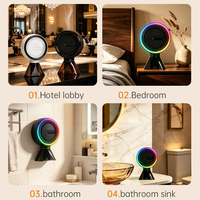 Diffuseur d'arômes mural intelligent 2026, nébuliseur à air froid sans eau, rechargeable par USB, 2000 mAh, diffuseur d'huiles essentielles, LED colorées
