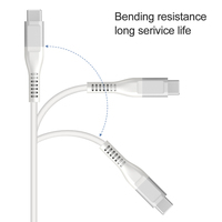 Câble de données USB type-c coloré personnalisé, câble de charge rapide TPE type-c