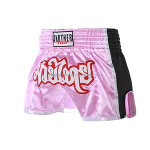 Custom Logo Gym Running Muay Thai Shorts Polyester Mesh Cargo Sports Thailand Martial Arts Wear Boxing Shorts