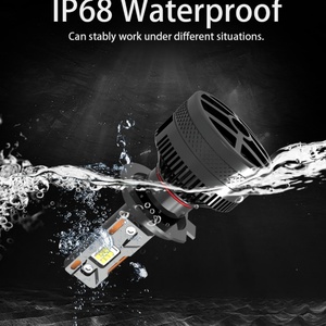 Sanvi High-Power LED Headlight Bulbs 100W/Piece 200W/Pair V3 H1 <b>H4</b> H7 H11 9005 9006 9012 4775 Chips 12V Lighting Lamp - Product Image 6