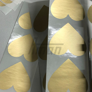 Scratch Off Sticker PET Gold <b>Heart</b> Shape Anti-Counterfeit Label for Game <b>Card</b> Password Recharge <b>Card</b> B2B Custom Packaging - Product Image 5