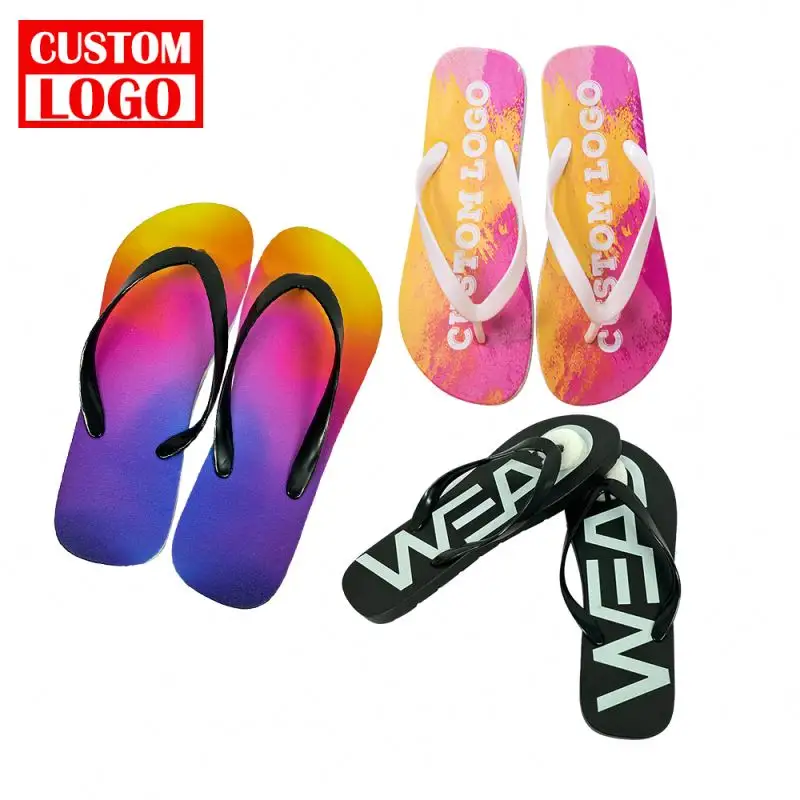 Sublimação Impresso Pe Flip Flops Personalizar Novo Design Sandálias De Massagem Sapatos Mulheres Chinelos Chinelos