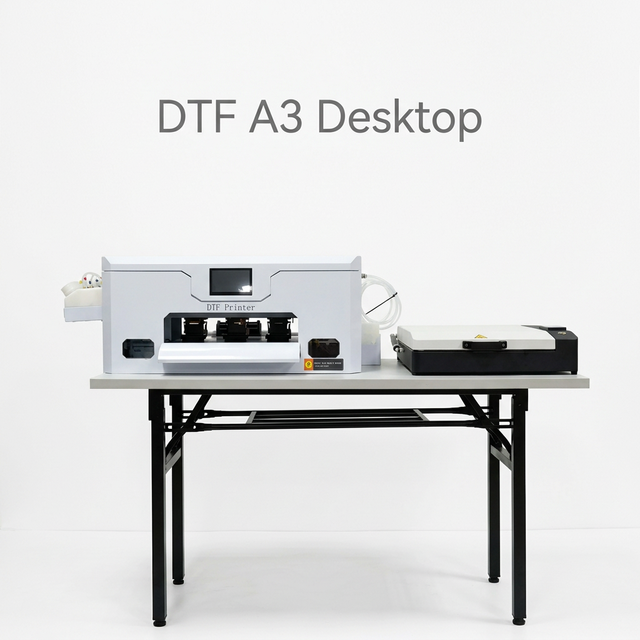 New Portable Desktop DTF Inkjet Printer with XP600 Print Head for Leather T-shirts & Flex Materials A3 Width&DIY Clothes