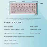 FL-ESPORTS ALPHA75 75% Hall Effect Magnetic Switch Gaming Keyboard Wired Rapid Trigger Esports Keyboard OEM Custom