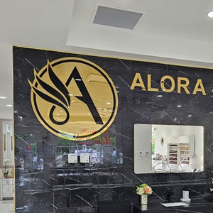 Décoration murale personnalisée pour salon de coiffure avec logo de boutique de beauté d'intérieur Panneaux de signalisation pour salon de coiffure - Product Image 1