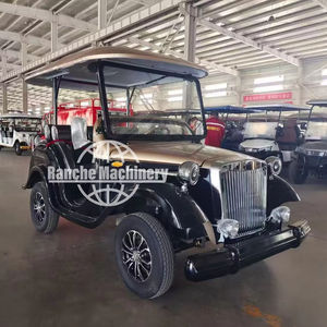 Voitures électriques de tourisme classiques rétro vintage, voiturettes de golf, mini LED, batterie au plomb 72V, 4-17 places, 60 km/h, vente chaude - Product Image 5