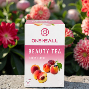 Vente en gros Thé embellissant Thé aux plantes décaféiné sans sucre Pêche Beauté et soins de la peau <span class=keywords><strong>Bienfaits</strong></span> naturels Sachet de thé - Product Image 2