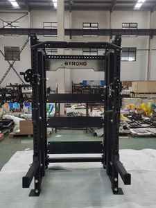 Многофункциональная силовая стойка VIGFIT для спортзала с лат-пультом и стеллажом для хранения - Product Image 4