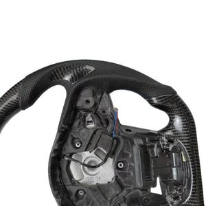 Volante Deportivo en Forma de D para <span class=keywords><strong>Ford</strong></span> Mustang, Acero al Carbono Rojo, Compatible con M5 X5 X6 X3 IS Serie 3 NX Serie 5 330i 320i - Product Image 4