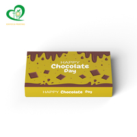 Boîte cadeau de luxe en carton gris avec logo personnalisé, fabriquée à la main, pour bonbons, friandises, truffes, emballage en papier, chocolat