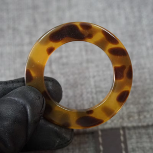 ファッションスタイルビキニ水着アクセサリーカメシェルヒョウ効果丸形樹脂Oリングバックル - Product Image 3