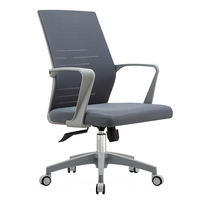 Mobilier de bureau moderne et bon marché Chaise de bureau ergonomique en maille de qualité avec roulettes pour ordinateur inclinable et pivotante réglable