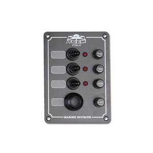 Pannello a 3 interruttori con pulsante corno 170x90mm per parti e accessori - Product Image 1