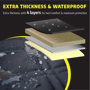 2024 funda de asiento de coche para perros, cinturón de seguridad, hamaca con diseño de apertura, fundas de asiento de coche acolchadas para perros y mascotas, hamaca - Product Image 5