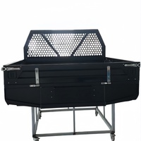 Plateau de camionnette TrailBlaze en aluminium - Personnalisé, noir, étanche, pour le rangement d'outils de voiture en extérieur