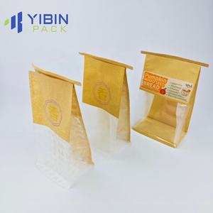 Bolsa con cremallera para embalaje de tostadas de alimentos, bolsas con cierre hermético de papel Kraft, bolsa de embalaje para tostadas de pan y aperitivos con ventana - Product Image 3