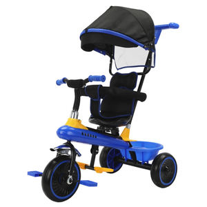 Bicicletas de pedal de 3 ruedas para niños Bicicletas de bebé y carros de empuje para niños pequeños de 2 a 6 años Hecho de plástico duradero - Product Image 4