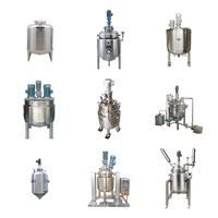 Homogénéisateur liquide industriel de qualité alimentaire, machine à fabriquer la mayonnaise, réservoir de mélange en acier inoxydable, agitateur, pompe
