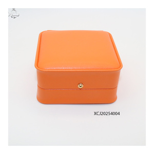 Scatola per Gioielli di Alta Gamma in Pelle PU, Confezione Sottile per <span class=keywords><strong>Anello</strong></span> e Ciondolo Blu Diamantato - Product Image 2