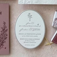 Invitaciones de Boda de Alta Gama al por Mayor - Tarjetas de Invitación de Boda con Papel de Arte en Relieve 3D y Papel Decorativo