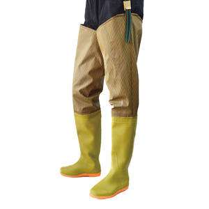 Salopette imperméables pour hommes, pantalon <span class=keywords><strong>de</strong></span> pêche sous-marine, à hauteur <span class=keywords><strong>de</strong></span> la hanche, imperméable, en PVC, antidérapant, chaussures agricoles longues, - Product Image 3