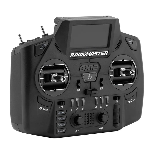 Radiomaster GX12 1000HZ 3D Digital CNC Gimbal Dual Band Antenna Gemini XROSSBAND EXpressLRS Radio Controller Drone Parts