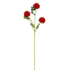 Chrysanthème à trois têtes, fleur artificielle en soie, couleurs mélangées, décoration de mariage, toucher naturel, plante à tige unique, ornement - Product Image 5