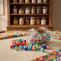 Caramelos de chocolate sólido multicolor con temática de billar, 100 unidades en frasco, dulces para fiestas deportivas, venta al por mayor