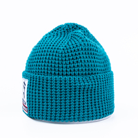 Gorro de Pescador con Logotipo Bordado Personalizado de Fábrica, Gorro de Punto Acrílico, Gorro de Punto Tipo Waffle para Invierno