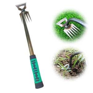 Outils manuels de désherbage en acier pour le jardinage potager, outils de désherbage de jardin portables pour la plantation d'arrière-cour avec arrachage de <span class=keywords><strong>racines</strong></span> - Product Image 1