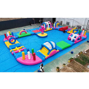 Juegos Inflables Acuáticos Herméticos, Parque Acuático Inflable Flotante con Pista de Obstáculos para Complejos Turísticos - Product Image 1