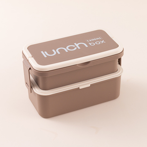 Mới Đến Nhựa Trường Hộp Ăn Trưa Trẻ Em Tái Sử Dụng 550 + 900Ml 2 Khoang Thực Phẩm Lưu Trữ Container 2 Hai Lớp Bento Hộp - Product Image 1