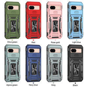 Convient <span class=keywords><strong>pour</strong></span> Google Pixel 7/7Pro/<span class=keywords><strong>7A</strong></span>/8/8Pro/9/9Pro <span class=keywords><strong>coque</strong></span> de téléphone portable hybride TPU + PC avec une fenêtre coulissante <span class=keywords><strong>pour</strong></span> protéger l'objectif - Product Image 3