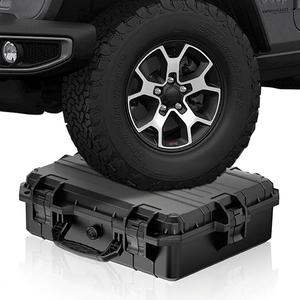 Étui rigide imperméable en PP noir pour outils 51x41x15 cm, étui de transport et de protection, logo personnalisé - Product Image 5
