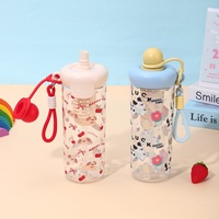 Nouvelle tasse flottante de type paille à motif de dessin animé, grande capacité, avec séparation thé-eau, en PC résistant aux chutes, portable, pour hommes et femmes, vente en gros