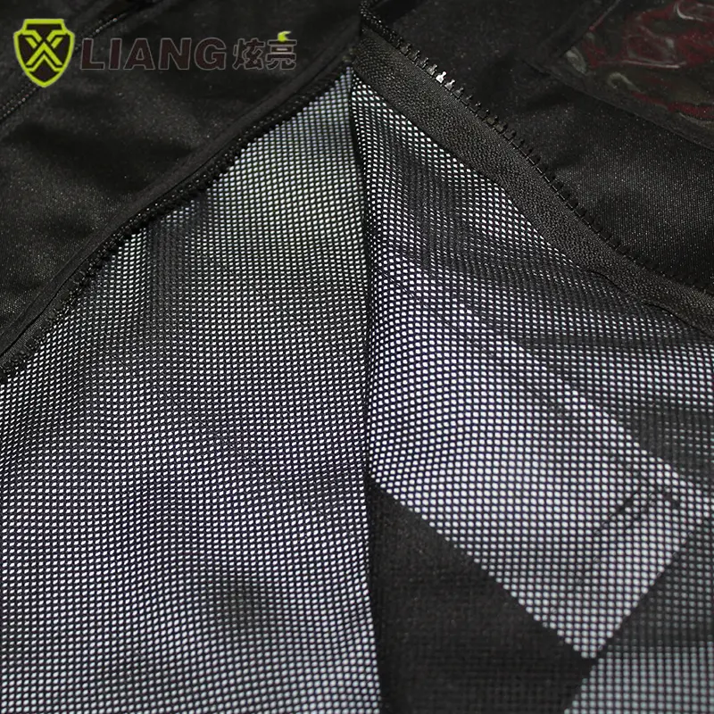 With zipper reflective safety vest High Visibility black Multifunctional pocket traffic security vest safety vest with logo